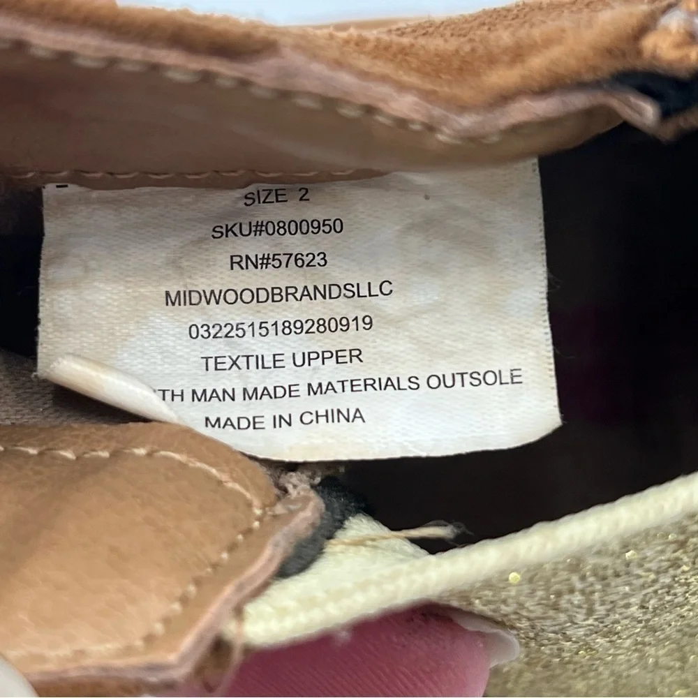Extremely Me Light Brown Faux Sued Chelsey Boots w/ Side Zip Girls Size 2